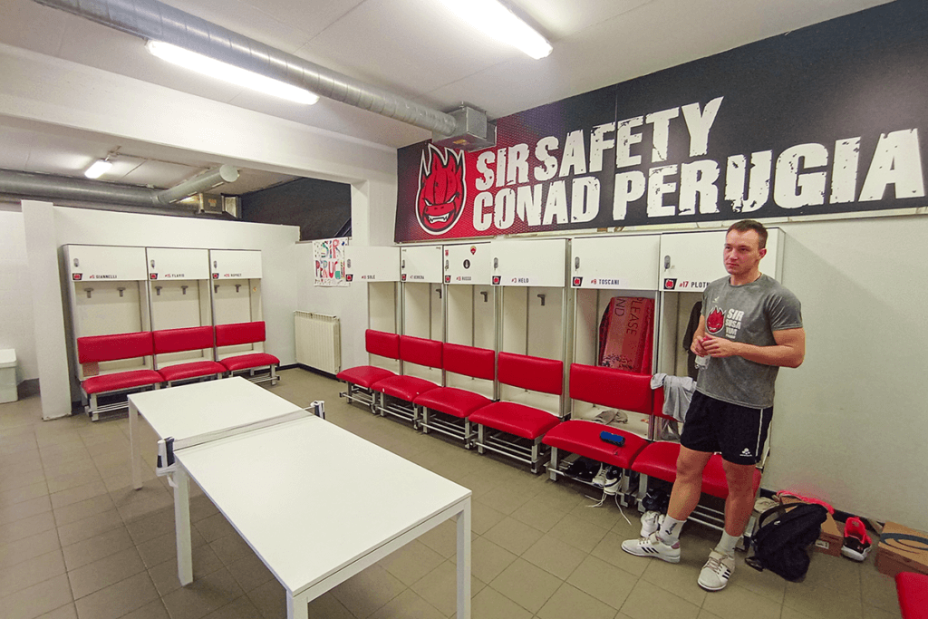 Locker room in Arena