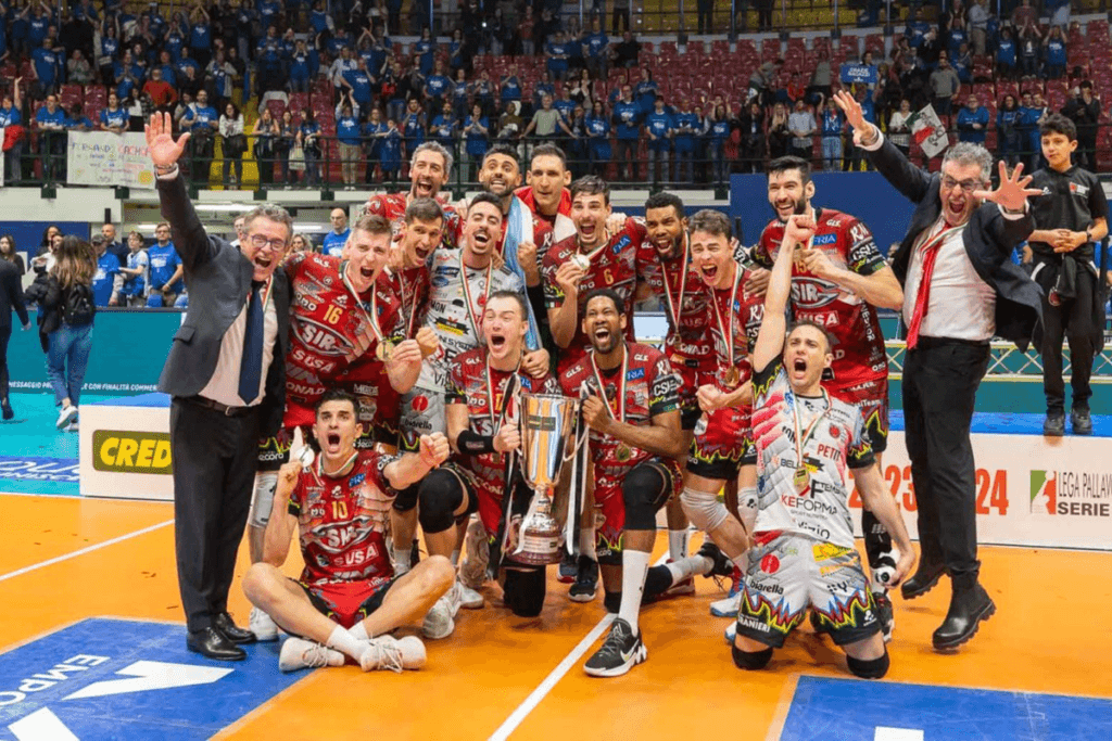 2023-24シーズンを制したペルージャ（写真提供：SIR SUSA VIM PERUGIA）