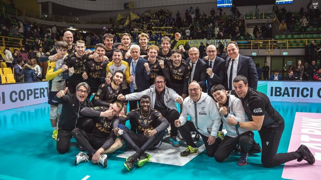 スーペルレガの第17節、同7位のモデナを0‐3のストレートで下した＝2025年1月19日、写真提供：Verona Volley/Benvenuti
