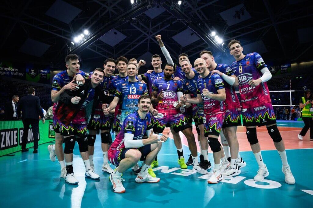 欧州CL初タイトルまであと1勝としたペルージャ=2025年5月16日、提供:CEV