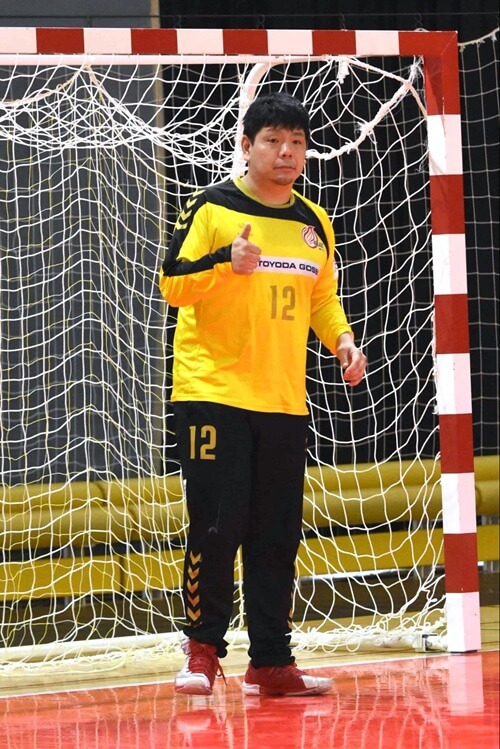 現役時代はピヴォットだった田形勇太。アブレイズではGKに転向して活躍中