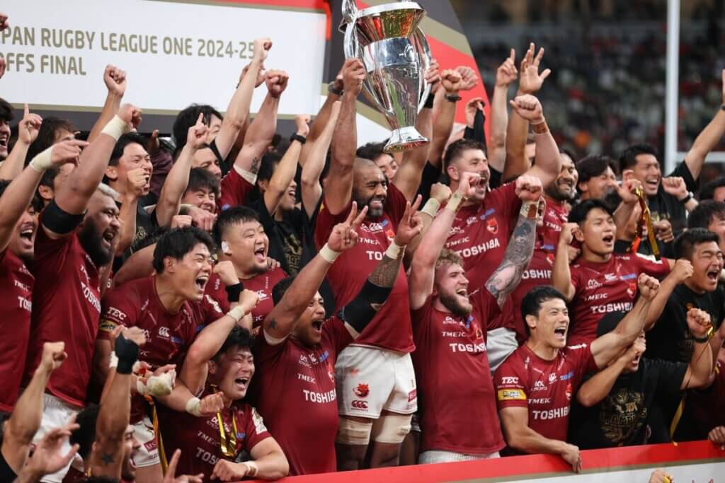 東芝ブレイブルーパス東京が2連覇したNTTリーグワン2024-25 プレーオフトーナメント決勝