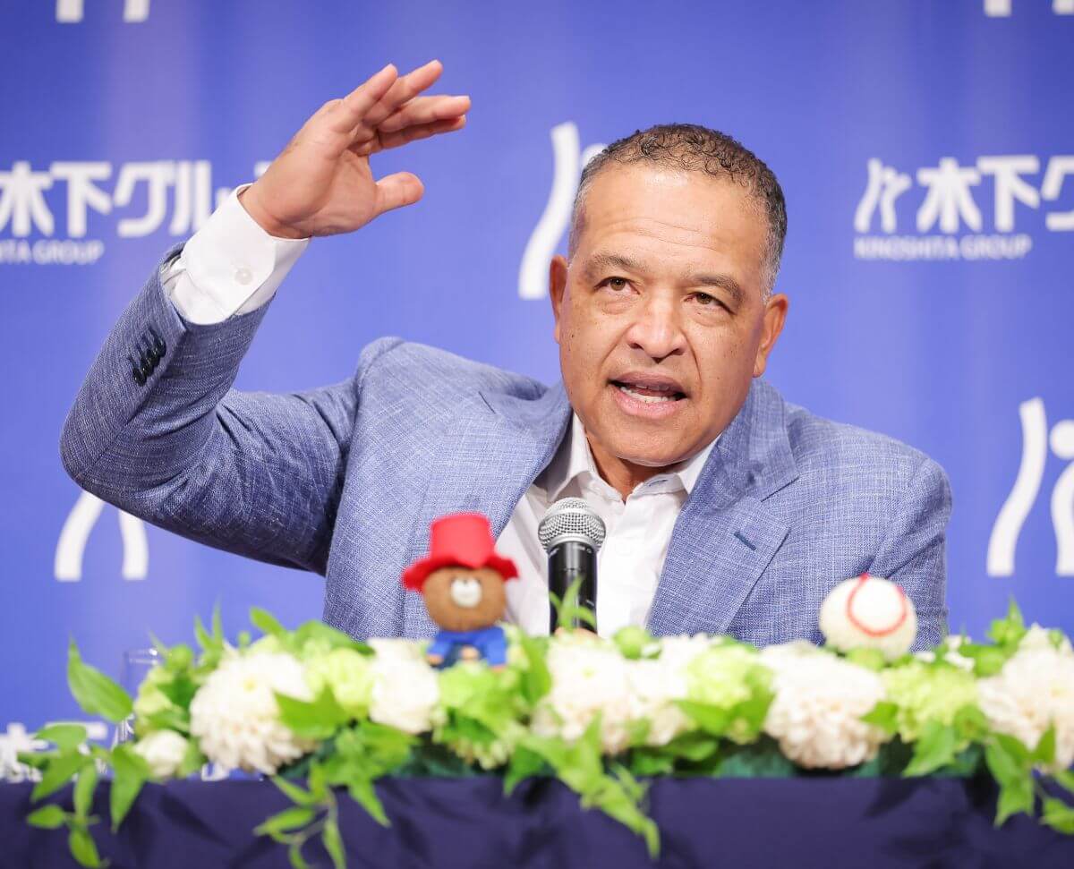 「木下グループ」のCM第2弾制作発表会　ロバーツ監督（カメラ・小林　泰斗）報知写真部2025年11月19日撮影＝品川プリンスホテル クレジット表記 写真：スポーツ報知/アフロ