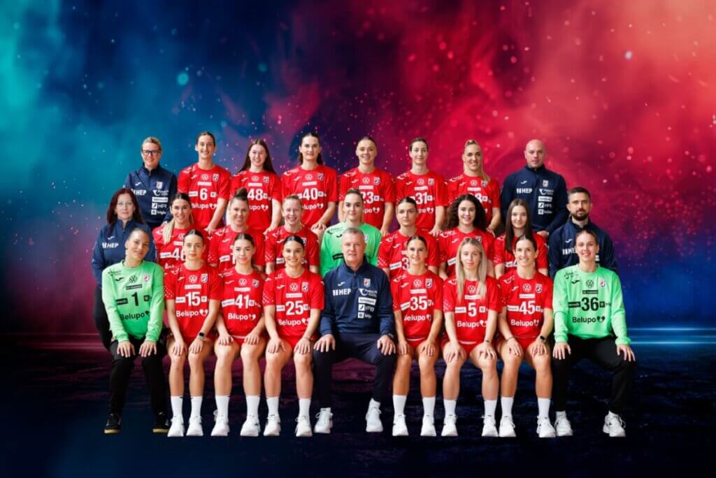 世代交代が進み、若手選手が目立つクロアチア女子代表=IHF提供