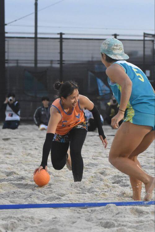 イズミメイプルレッズの人気選手だった三田未稀。プリンセスは砂の上でも輝きを放った