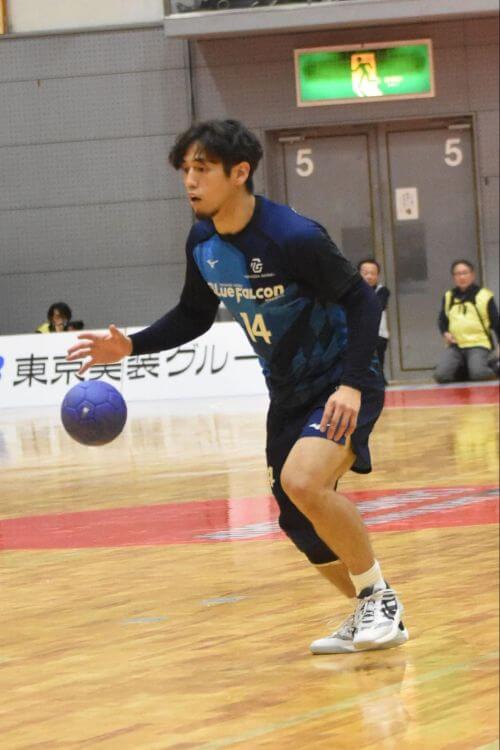 2026年1月のアジア選手権日本代表メンバーにも選ばれた田中大介。球離れがよくなり、司令塔として1ランク上の存在に成長した