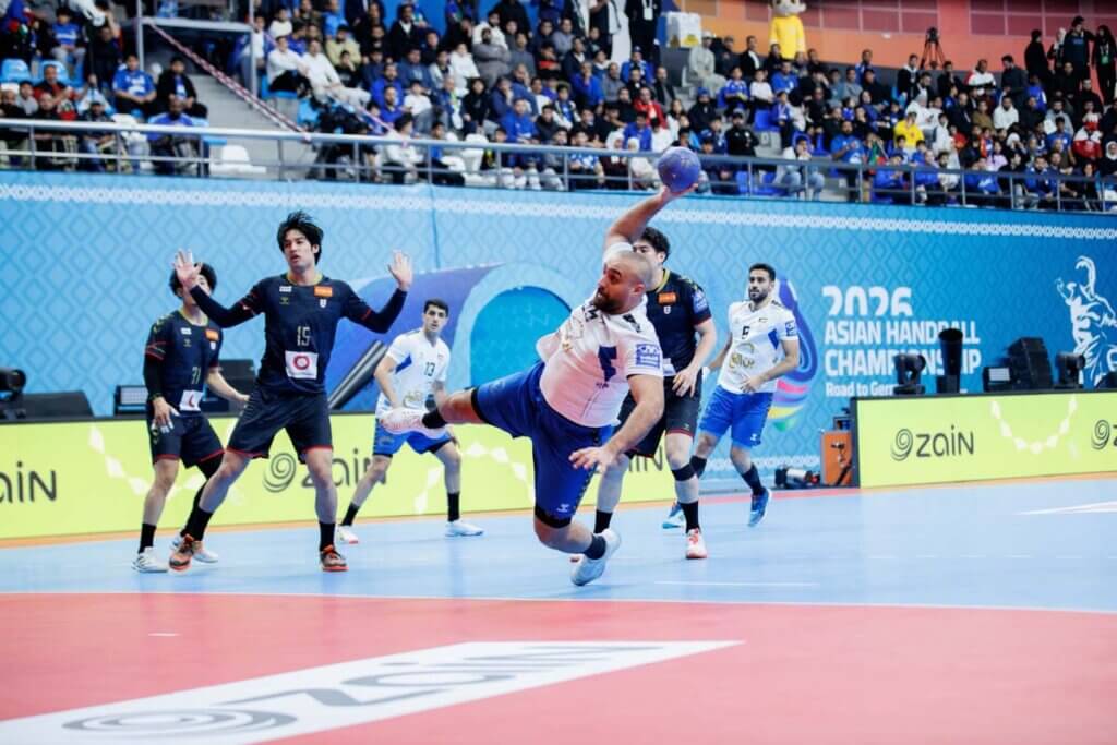 日本ークウェート戦より=2026年1月29日、クウェートのシェイク・サード・アル=アブドゥッラー屋内競技場で(提供:アジアハンドボール連盟)