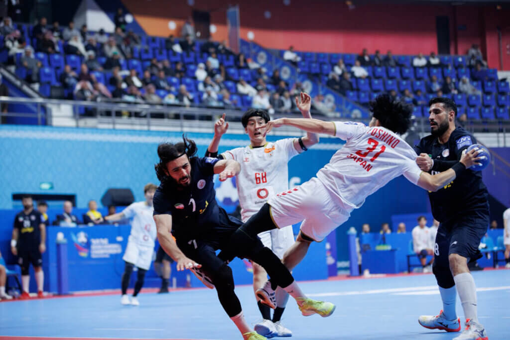イランー日本戦より＝2026年1月19日（現地時間）、クウェートのシェイク・サード・アル＝アブドゥッラー屋内競技場で（提供：アジアハンドボール連盟）