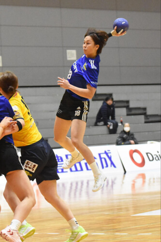 女子日本代表にも選ばれた川島芽依（ブルーサクヤ鹿児島）。攻守にバランスがいい