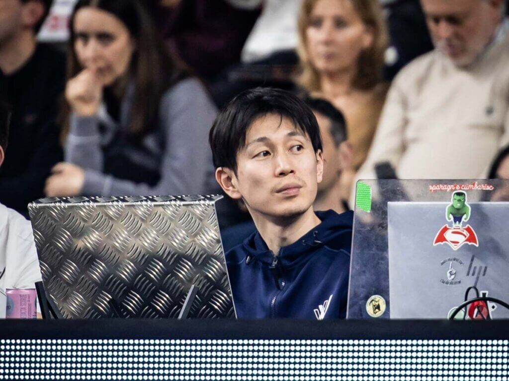 試合ではミーティングに活用されるデータを集めて資料を作成する=写真提供:Verona Volley/Benvenuti