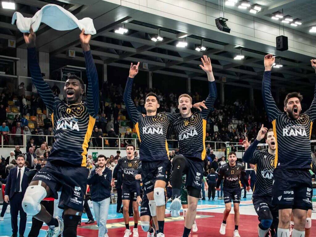 2026年1月11日後半第3節、フルセットの末にトレンティーノを破り、現在もレギュラーシーズン2位を走るヴェローナ＝写真提供：Verona Volley/Benvenuti