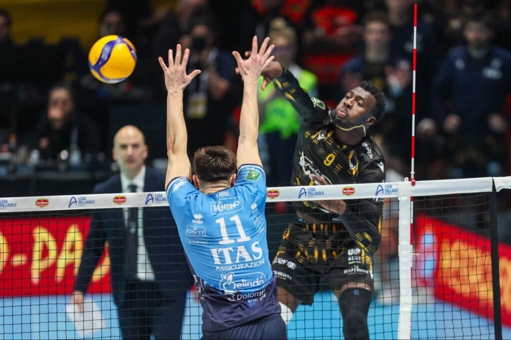 両チーム最多の15得点だったOPケイタ＝写真提供：Laga Pallavolo Serie A