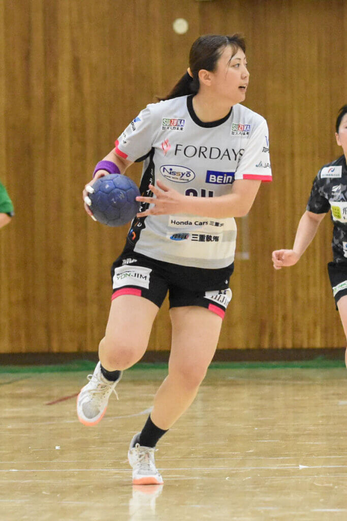 塩田成未(三重バイオレットアイリス)はサイドシュートが入るようになり、信頼を勝ち取った