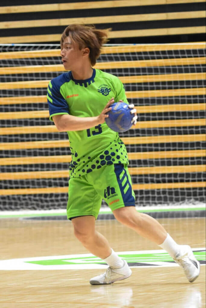 負けん気の強い林凌雅（アースフレンズBM）。もう少しシュート率が改善されてくれば、チームを勝利に導けるはず