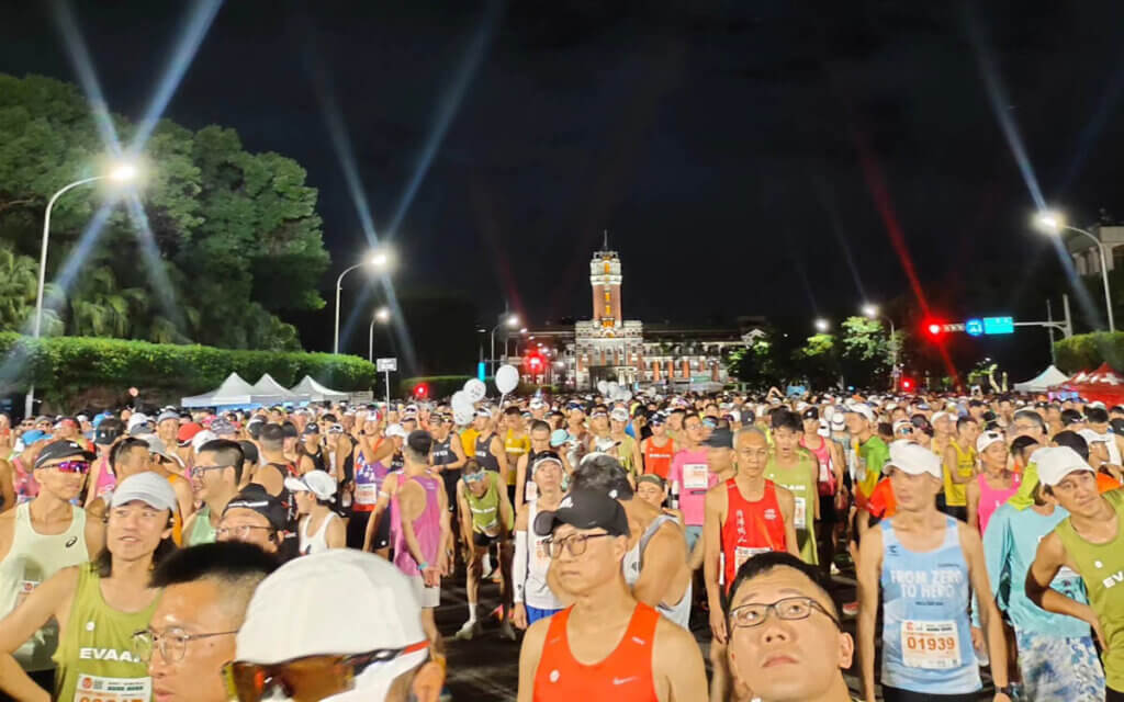 2024年のエバー航空マラソンより＝提供：2024年のエバー航空マラソンより＝提供：齋藤誠一さん