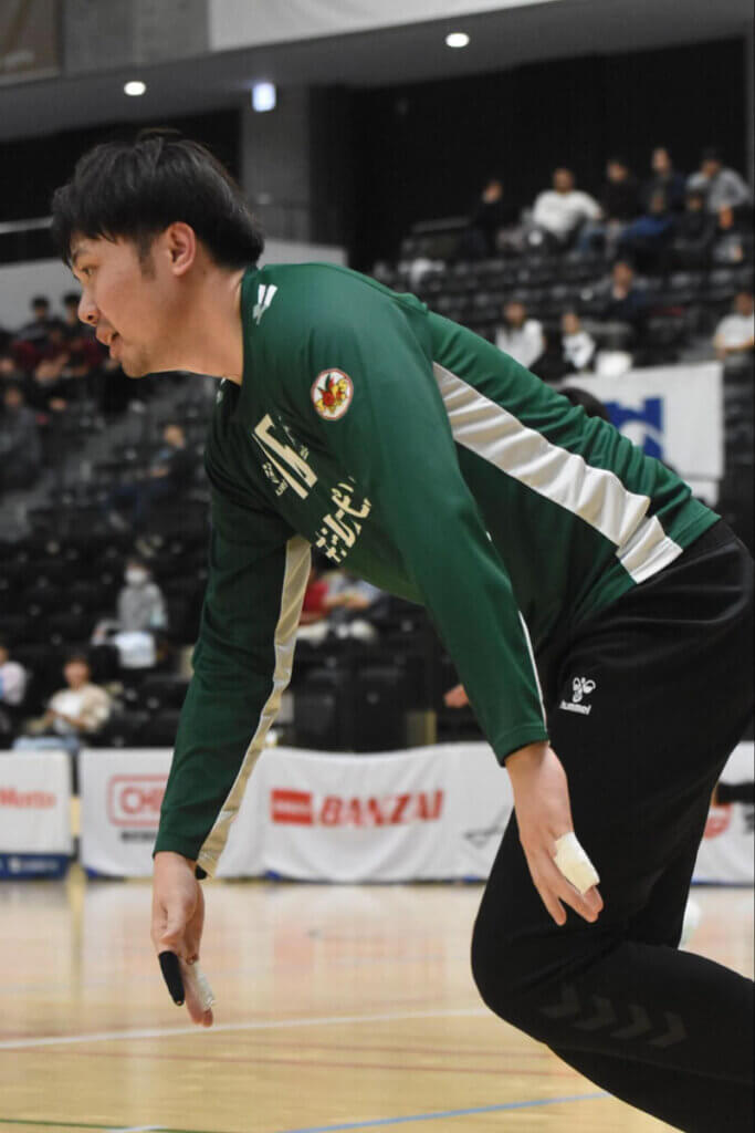 今年の楢山修平(安芸高田わくながハンドボールクラブ)は大きく見える