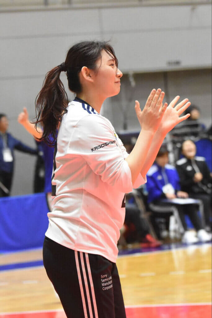 宝田希緒(ブルーサクヤ鹿児島)は勝負強くて、チームメートを包み込むような雰囲気がある