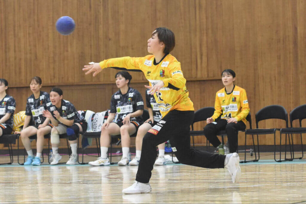 身体能力の高い邉木薗結衣(飛騨高山ブラックブルズ岐阜)。もっと評価されていいGKだ