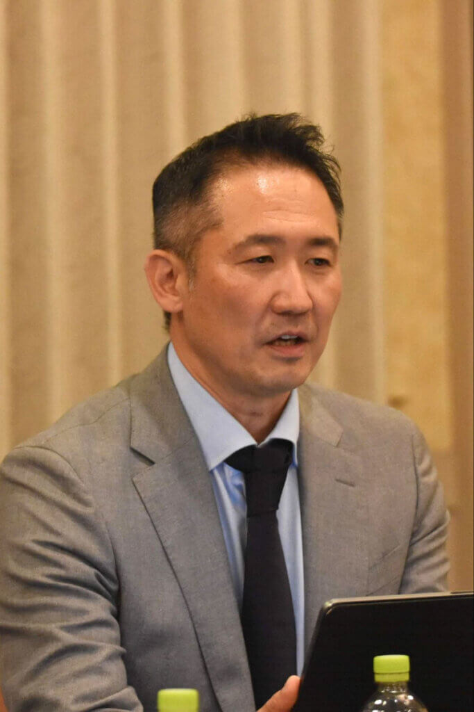 中山司取締役は法政二高ハンドボール部出身。ハンドボールへの愛情が感じられる語り口だった