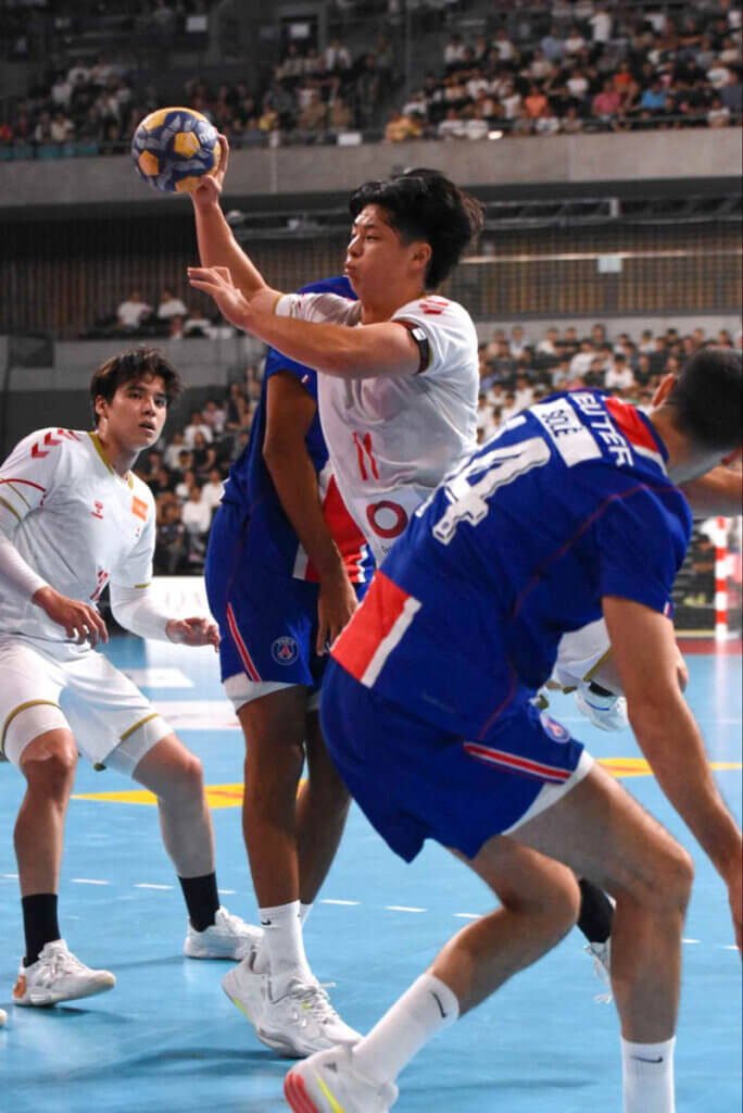 カットインが得意な野尻雄偉(大崎オーソル埼玉)。左手でボールコントロールできるのも強みだ