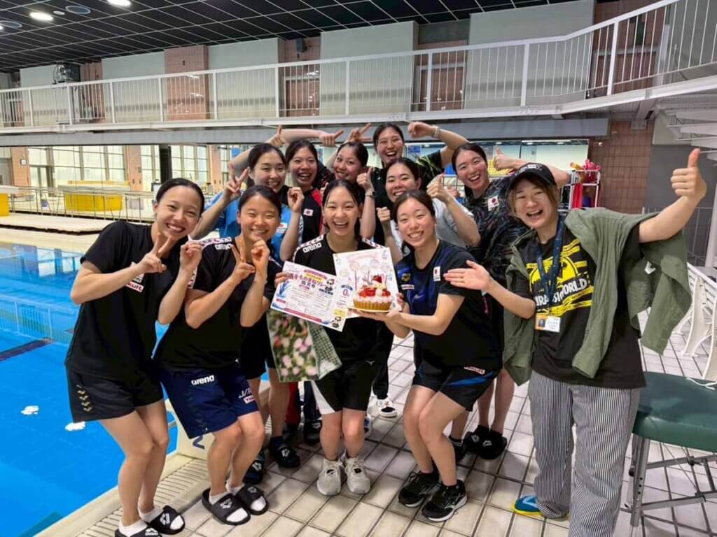 番組取材中には島田綾乃選手の20歳のバースデーサプライズに遭遇