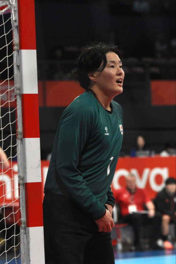 長い手足を使いこなし、瞬発力と読みでセーブするGK中村匠(豊田合成ブルーファルコン名古屋)。所属の本拠地でもあるエントリオで、本来のパフォーマンスを見せた