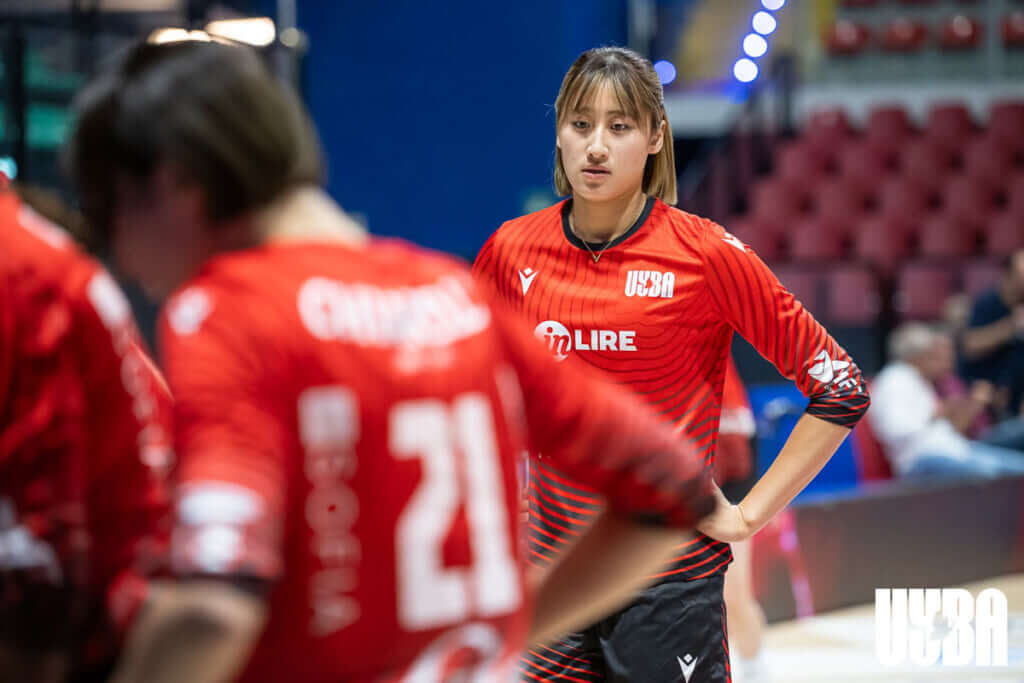 イタリアでのデビュー戦を前に＝2026年10月4日（写真提供：Uyba Voley Busto Arsizio/G.AlemanI)